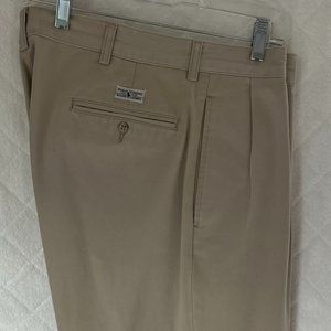 Polo Ralph Lauren Men’s Khaki 100% Cotton cuffed pants  W35/L32